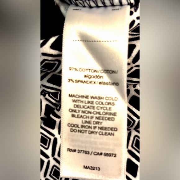 Laundry by Shelli Segal Geometric Cropped Pant Women’s size 4 - Picture 5 of 5